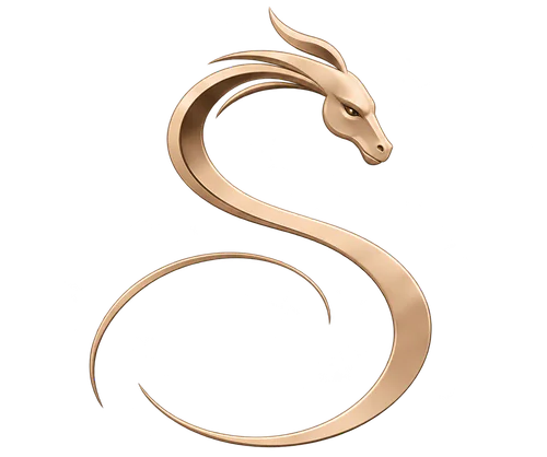 Square Mile Clinic champagne dragon emblem, City of London
